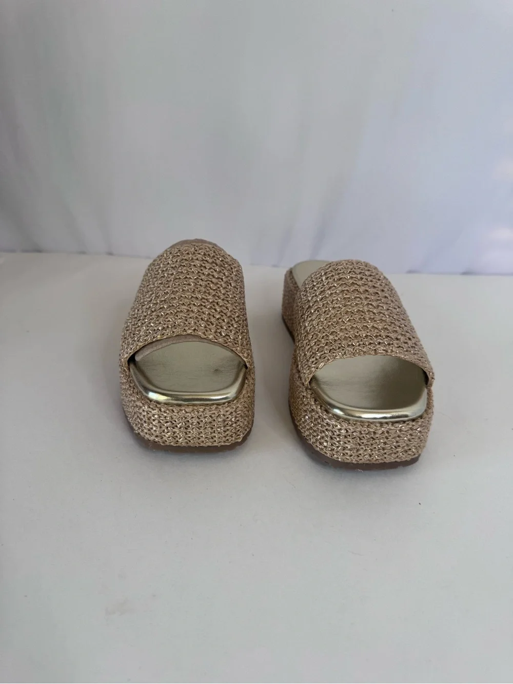 Nine West Keziah Flatform Slide Sandals Size 7.5